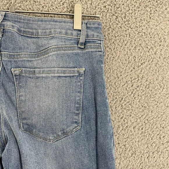 Refuge Skinny Jeans Women 2 Blue Medium Wash Distressed Mid Rise Denim - Picture 5 of 10